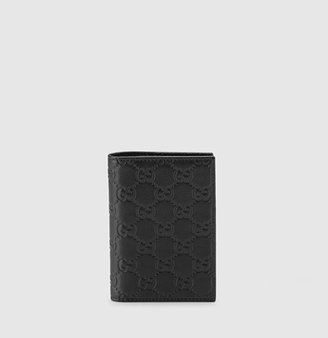 Gucci Dark Brown Guccissima Leather Passport Case