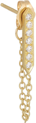 Halleh 18-karat gold diamond earrings