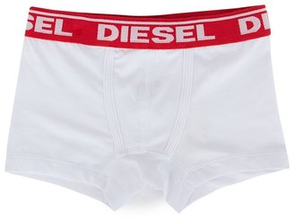 Diesel White Trunk with Red Logo Waistband