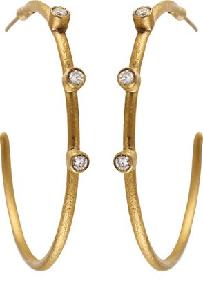 Yossi Harari Medium Jane Hoop Earrings