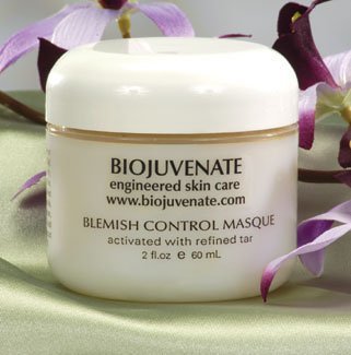 BioJuvenate Engineered Skin Care Professional Spa-Quality Blemish Control Masque Activated with Refined Tar for Exceptional Deep Cleansing European Purifying Treatment with Finely Milled Clays, Pure Essential Oils, & Ichthimmol 2 fluid ounces