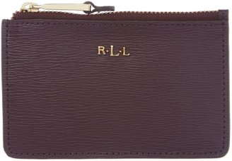Lauren Ralph Lauren Purple mini coin card flapover purse
