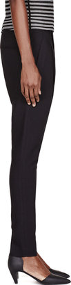 Helmut Lang Black Noa Suiting Pleat Front Trousers