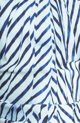 Nicole Miller Stripe Linen Blend Sheath Dress
