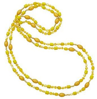 JCPenney Color Craze® Yellow Glass Bead Necklace