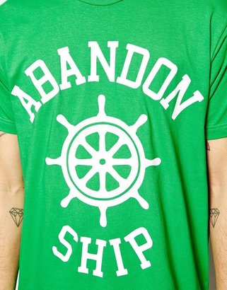 Abandon Ship T-Shirt with Logo Print