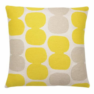 Judy Ross 18 x 18 Cream/Yellow/Oyster Tabla Pillow By Textiles