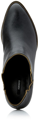 Forever 21 Metal Moment Booties