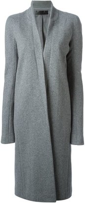 Haider Ackermann stand-up collar fitted coat