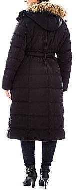 JCPenney St. John's Bay Quilted Down Commuter Coat - Plus