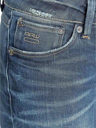 G Star 3301 Straight Leg Jeans - Medium Aged Destroy