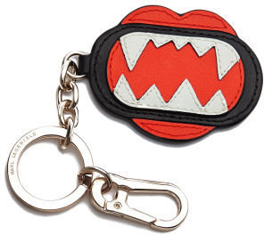 Karl Lagerfeld Paris Women's Monster Mouth Keychain Red