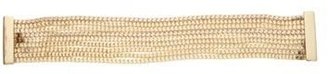 Call it SPRING Gold plated 'Weinerman' multi row bracelet