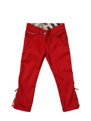 Burberry 5 Pocket Stretch Cotton Gabardine Jeans
