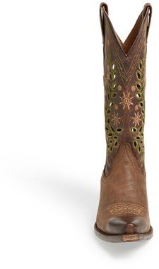 Ariat Women's 'Arrosa' Embroidered Cutout Western Pointed Toe Boot
