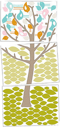 JCPenney Lolli Living Wall Decals - "Tweets in Tree