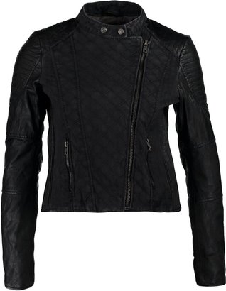 Oakwood Faux leather jacket black