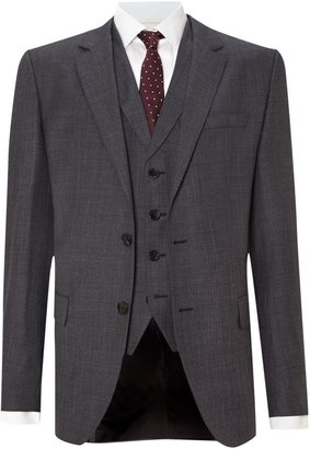 HUGO BOSS Men's Hattrick Final slim textured three piece suit