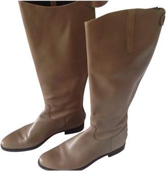 Jil Sander Grey Leather Boots