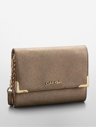 Calvin Klein Saffiano Leather Crossbody Bag