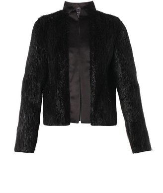 Gucci Satin-trimmed fur jacket