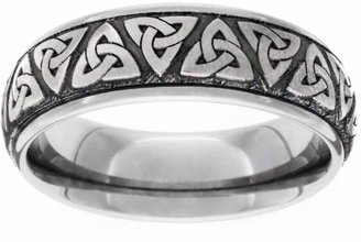 GETi Titanium Brushed Celtic Trinity Knot 5mm Ring