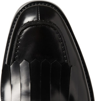 Alexander McQueen Fringed Leather Loafers