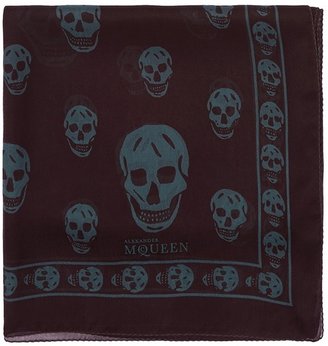 Alexander McQueen Classic skull silk scarf