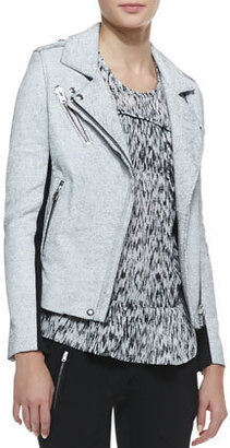 IRO Ilaria Crackled Leather/Wool Jacket