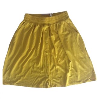 Sessun Yellow Cotton - elasthane Skirt