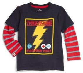Hatley Toddler's & Little Boy's Layered-Look Storm Warning Tee