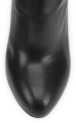 Charlotte Olympia Hannah Leather Knee Boot, Onyx