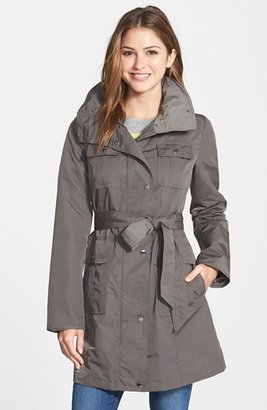 Ellen Tracy Utility Trench Coat with Removable Hood (Regular & Petite)