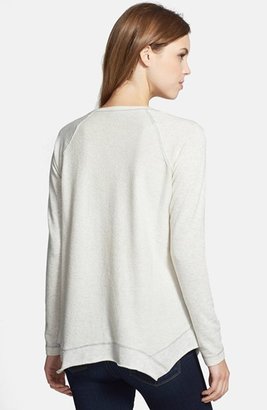 Nordstrom Wit & Wisdom Embroidered French Terry Sweatshirt Exclusive)