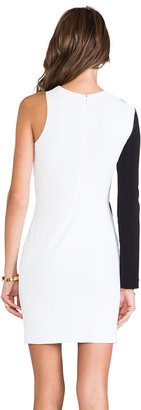 Yigal Azrouel Cut25 by One Shoulder Colorblocked Dress