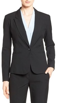 Halogen One-Button Stretch Suit Jacket (Regular & Petite)