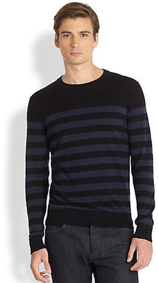 Theory Riland Aerocash Striped Sweater