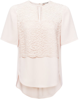 Whistles Leila Lace Insert Shell Top