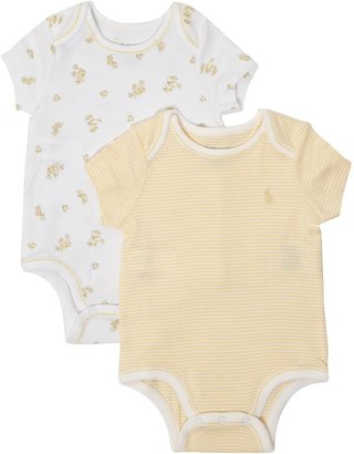 Polo Ralph Lauren Babys 2 Pack Duck Print & Stripe Vest