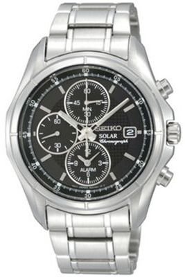 Seiko Men's silver chronograph dial bracelet watch