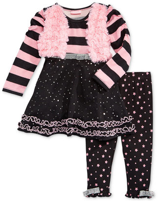 Nannette Baby Girls' 2-Piece Vested Tunic & Leggings Set