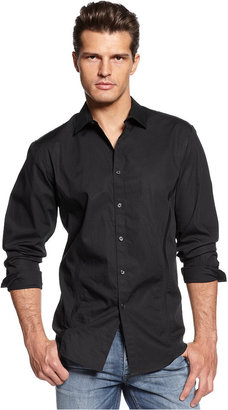 INC International Concepts Shirt, Core Long Sleeve Conway Shirt