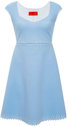 Clover Canyon Lasercut Mini Dress Blue