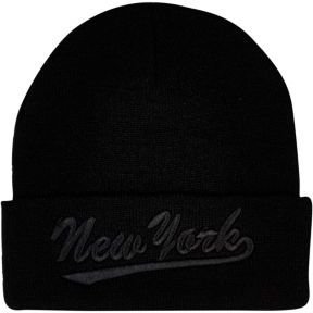 River Island Boys black New York beanie hat
