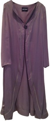 Emporio Armani Brown Silk Coat