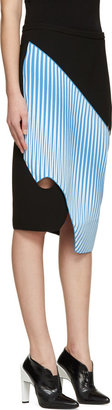Dion Lee Black Interlocking Crepe Skirt