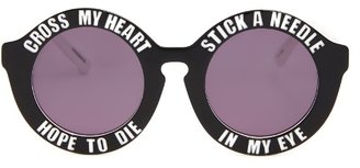 House of Holland On a Promise round sunglasses