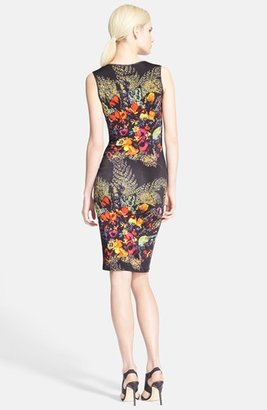 Jean Paul Gaultier Print Sheer Inset Dress