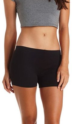 Charlotte Russe Stretchy Solid Bike Shorts