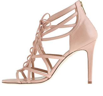 J.Crew Collection lace-up cage high-heel sandals